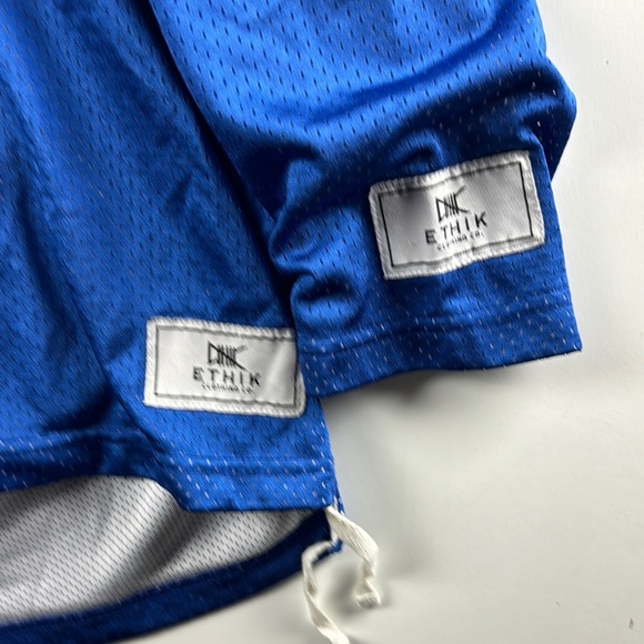 Ethik Blue & Red hooded jersey sz L MMX GRAPHIC EUC - Picture 3 of 6